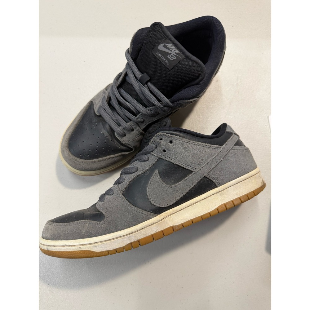Nike SB Dunk Low Pro Thunder Grey Black Gum AR0778-001 Mens Size 10